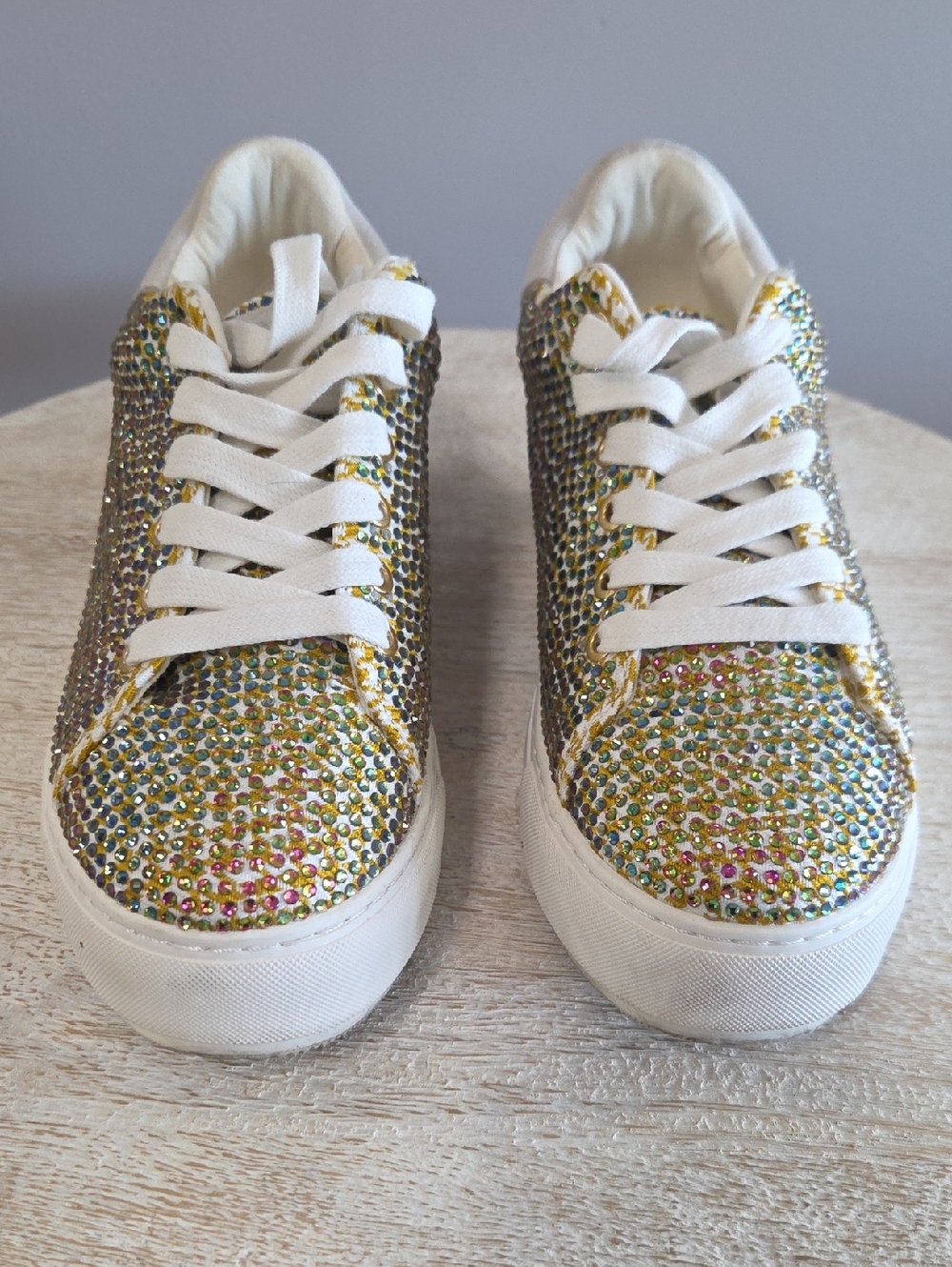 Kurt Geiger Crystal-Embellished Multicolor Sneakers
